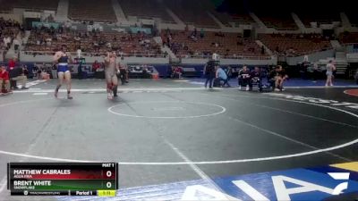 D3-175 lbs Quarterfinal - Brent White, Snowflake vs Matthew Cabrales, Agua Fria