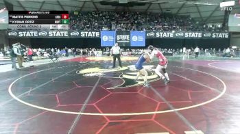 Girls 1B/2B/1A 100 Cons. Round 2 - Mattie Perkins, Liberty (Spangle) (Girls) vs Kyriah Ortiz, Wapato (Girls)