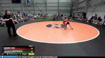 94 lbs Round 1 (8 Team) - Cooper Hinz, Iowa vs Lincoln Christenson, Minnesota Blue