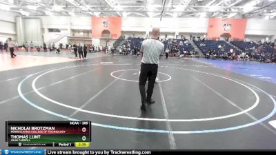 285 lbs Champ. Round 2 - Thomas Lunt, John Carroll vs Nicholai Brotzman, Pennsylvania College Of Technology