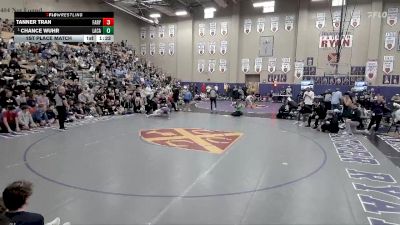 113 lbs 1st Place Match - Chance Wuhr, Lake Catholic vs Tanner Tran, Father Ryan