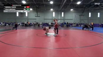 125 lbs Quarterfinal - Cole Gentsch, Wisconsin-La Crosse vs Kendall Kurtz, Coe