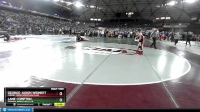 98 lbs Champ. Round 2 - Lane Compton, Piranha Wrestling Club vs George-Jaxon Weinert, Cherry Creek Wrestling Club