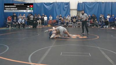 174 lbs Champ. Round 1 - Zach Needles, Messiah vs Julian Schott, Marymount