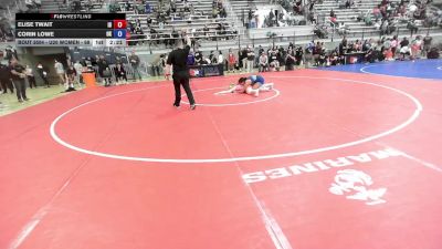 U20 Women - 68 lbs Champ. Round 3 - Elise Twait, ID vs Corin Lowe, OK
