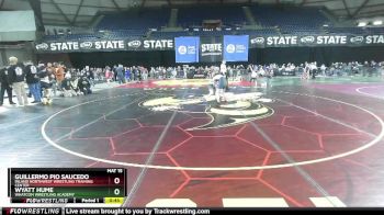 92 lbs Cons. Round 5 - Guillermo Pio Saucedo, Inland Northwest Wrestling Training Center vs Wyatt Hume, Whatcom Wrestling Academy