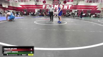 285 lbs Cons. Round 4 - Trevor Wilson, Junipero Serra vs Andrew Arroyo, Clovis