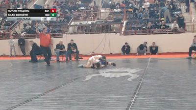 135_B lbs 3rd Place - Ronan Hyldahl, Maplewood vs Silas Corcetti, Franklin Regional