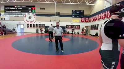 165 lbs 3rd Place Match - Galloway Oleary, Saratoga vs Calder Vollmer, Tongue River