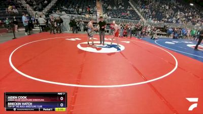 136 lbs Cons. Semi - Aiden Cook, Green River Grapplers Wrestling vs Breckin Hatch, Top Of The Rock Wrestling Club