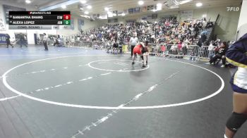 130 lbs Cons. Round 1 - Alexa Lopez, AB Miller vs Samantha Shang, Etiwanda