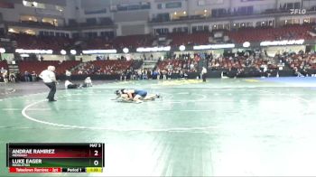 138 lbs Quarterfinal - Andrae Ramirez, Meridian vs Luke Eager, Middleton