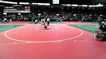 132 lbs Cons. Round 2 - Abel Mack, AEM3 vs Waylon Hertel, CAR3