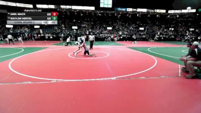 132 lbs Cons. Round 2 - Abel Mack, AEM3 vs Waylon Hertel, CAR3