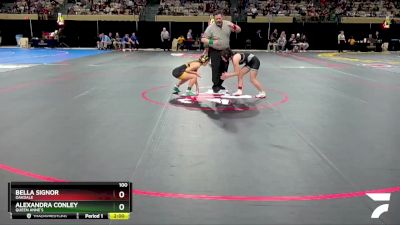 100 lbs Round 2 - Alexandra Conley, Queen Anne`s vs Bella Signor, Oakdale