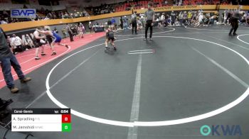 52 lbs Consolation - Audie Spradling, F-5 Grappling vs Milo Jamshidi, Newcastle Youth Wrestling