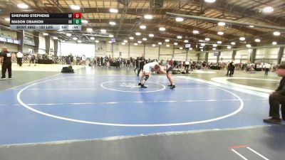 182 lbs Consi Of 8 #1 - Shepard Stephens, UT vs Mason OBanion, OK