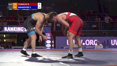 97 kg Semifinal - Batyrbek Tsakulov, SVK vs Zbigniew Baranowski, POL