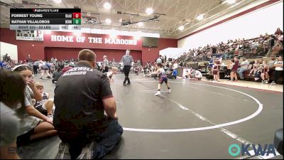 52 lbs Consolation - Forrest Young, Blackwell Wrestling Club vs Nathan Villalobos, Hennessey Takedown Club