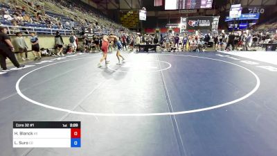 144 lbs Cons 32 #1 - Hagen Blanck, KS vs Luke Suro, CO