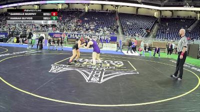 Girls-130 lbs Cons. Round 2 - Hannah Blyveis, Fowlerville Hs Girls vs Gabrielle Murphy, Whittemore-Prescott Hs Girls