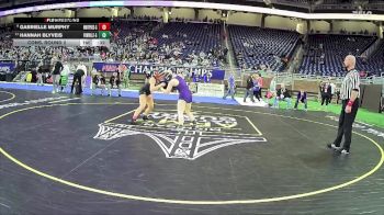 Girls-130 lbs Cons. Round 2 - Hannah Blyveis, Fowlerville Hs Girls vs Gabrielle Murphy, Whittemore-Prescott Hs Girls
