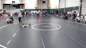 40 lbs Quarterfinal - Evander Cole, Marion Jr Warriors vs Kamden Anderson, Kimball Wrestling Club
