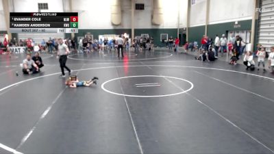 40 lbs Quarterfinal - Evander Cole, Marion Jr Warriors vs Kamden Anderson, Kimball Wrestling Club