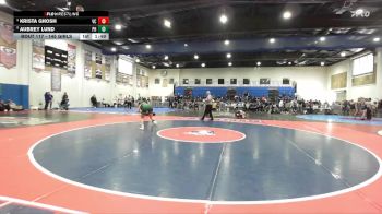 145 Girls Champ. Round 1 - Aubrey Lund, Patrick Henry vs Krista Ghosh, Valley Center