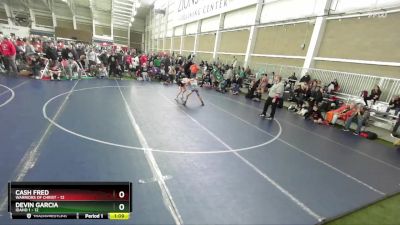 106 lbs Round 1 (4 Team) - Cash Fred, Warriors Of Christ vs Devin Garcia, Idaho 1