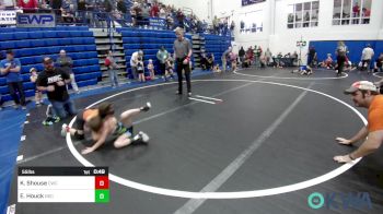 55 lbs Semifinal - Kasen Shouse, Cowboy Wrestling Club vs Easton Houck, Norman Grappling Club