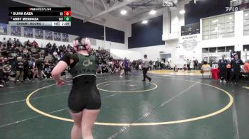 115 lbs Champ. Round 1 - Abby Mendoza, Tahquitz vs Olivia Daza, Diamond Bar