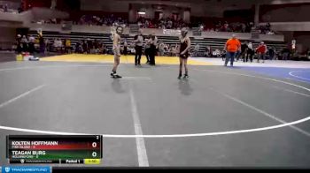 85 lbs Finals (8 Team) - Teagan Burg, Holdingford vs Kolten Hoffmann, Pine Island