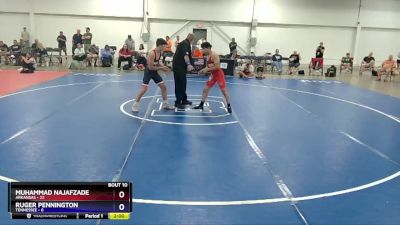 136 lbs Round 3 (8 Team) - Muhammad Najafzade, Arkansas vs Ruger Pennington, Tennessee