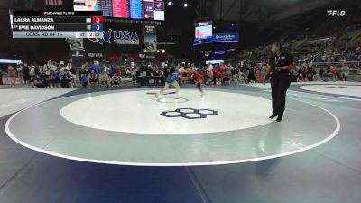 140 lbs Cons. Rd Of 16 - Laura Almanza, NM vs Evie Davidson, UT