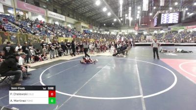 50 lbs Semifinal - Peyton Chelewski, Colorado Outlaws vs Alejandro Martinez, Pomona Elite
