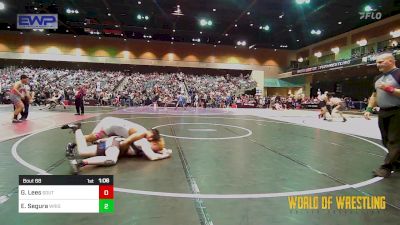 200 lbs Round Of 64 - Garrett Lees, South West Washington Wrestling Club vs Enrique Segura, Wright Wrestling Academy