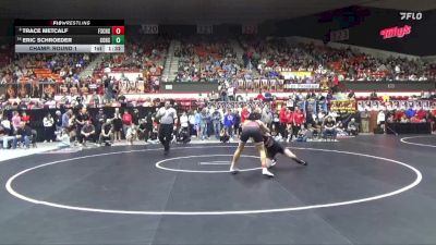 150 lbs Champ. Round 1 - Trace Metcalf, Fort Scott Hs vs Eric Schroeder, Colby Hs