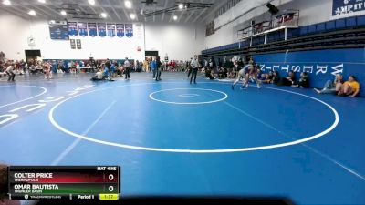 132 lbs Quarterfinal - Omar Bautista, Thunder Basin vs Colter Price, Thermopolis