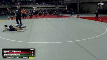 75 lbs Semifinal - Brody Schroeder, Z-M (Zumbrota/Mazeppa) vs Bennett Sorensen, K-M
