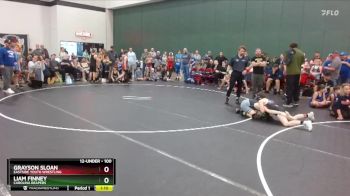 100 lbs Semifinal - Liam Finney, Carolina Reapers vs Grayson Sloan, Eastside Youth Wrestling