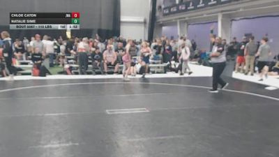 115 lbs Champ. Rd Of 64 - Chloe Caton, Jackrabbit Wrestling Academy vs Natalie Sime