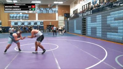 285 lbs Champ. Round 1 - Brayden Freitas, Riverton vs Weston Lawrence, Layton