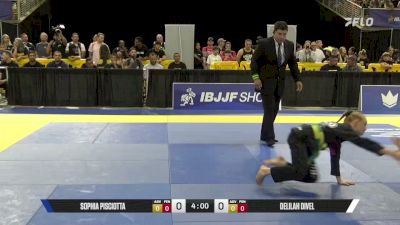 Delilah Divel vs Sophia Pisciotta 2026 Pan Kids Jiu-Jitsu IBJJF Championship
