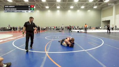138 lbs Consi Of 16 #1 - Jake Amiott, NC vs Ryder Borich, PA