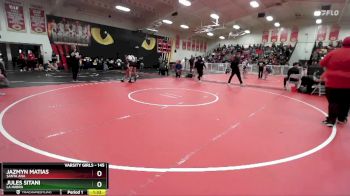 145 lbs Champ. Round 2 - Jazmyn Matias, Santa Ana vs Jules Sitani, La Habra