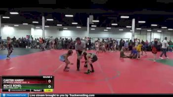 56 lbs Round 4 (8 Team) - Carter Hardy, U2 Upstate Uprising Gold vs Royce Rohel, Iron Horse Gray