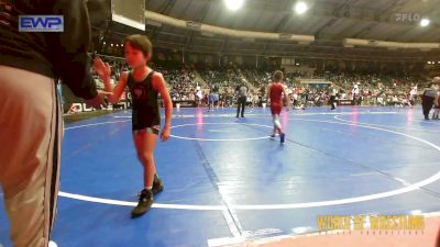 61 lbs Consi Of 16 #2 - Rudy McAllister, Juggernaut Wrestling Club vs Leland Riley, Midwest City Bombers Youth Wrestling Club