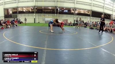 136 lbs Placement Matches (8 Team) - Jamyra Wells, Illinois vs Camille Rainey, Texas Blue