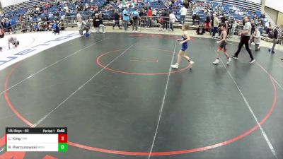 12U Boys - 63 lbs Quarters - Remington Pierzynowski, Michigan vs Liam King, Thoroughbred Wrestling Academy (TWA)